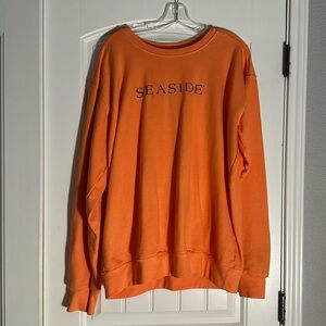 Seaside Neon Orange Crewneck